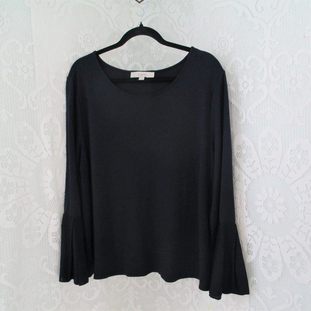 Loft Navy Blue Tunic Blouse